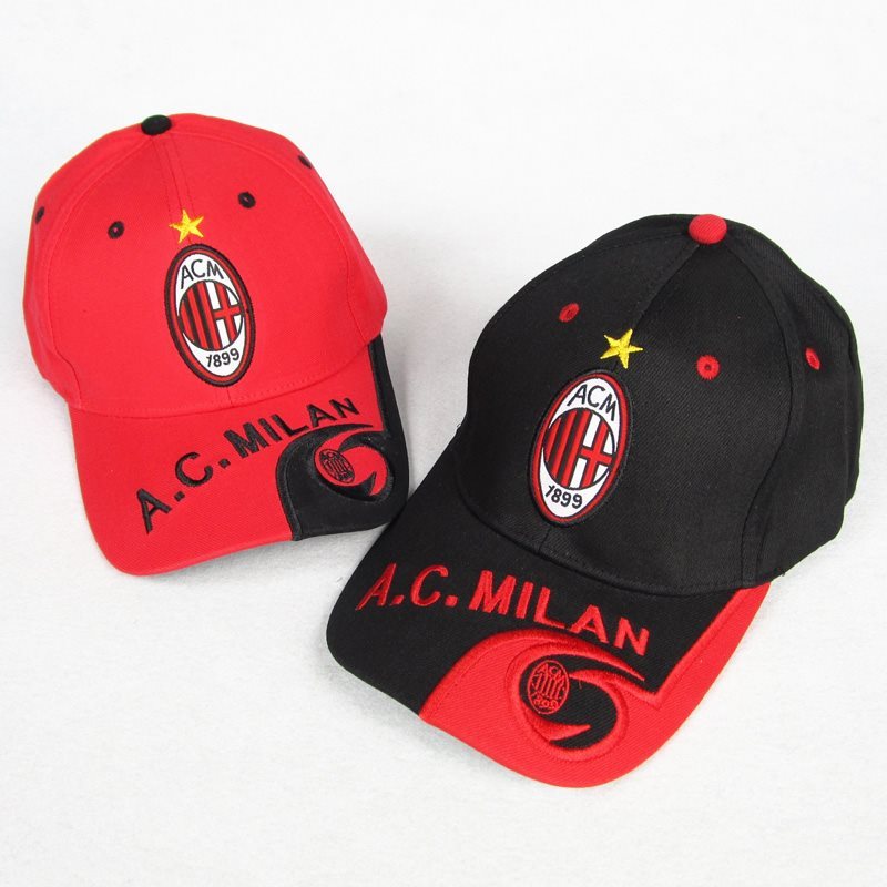 Đồ dùng quạt Bóng đá Mũ chống nắng Mũ bóng chày ac Milan International Milan