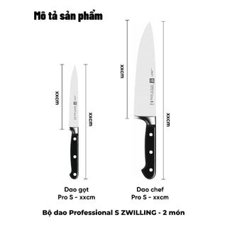 ZWILLING - Bộ dao Professional S - 2 món