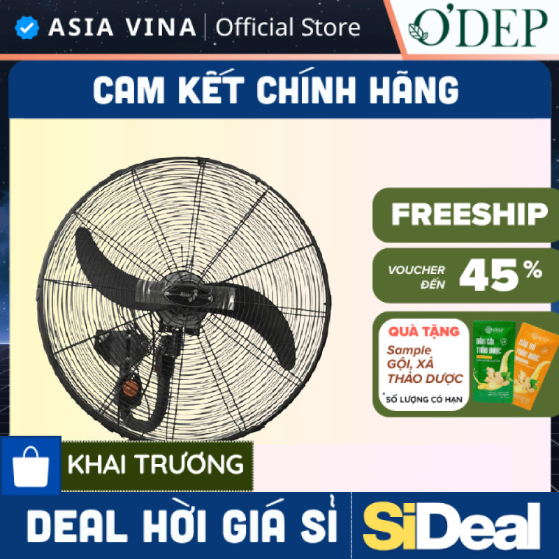 Quạt treo công nghiệp Asia 120W, 3 tốc độ, gió mạnh, dây kéo điều chỉnh L24001-DV0 - SIDEAL SIO