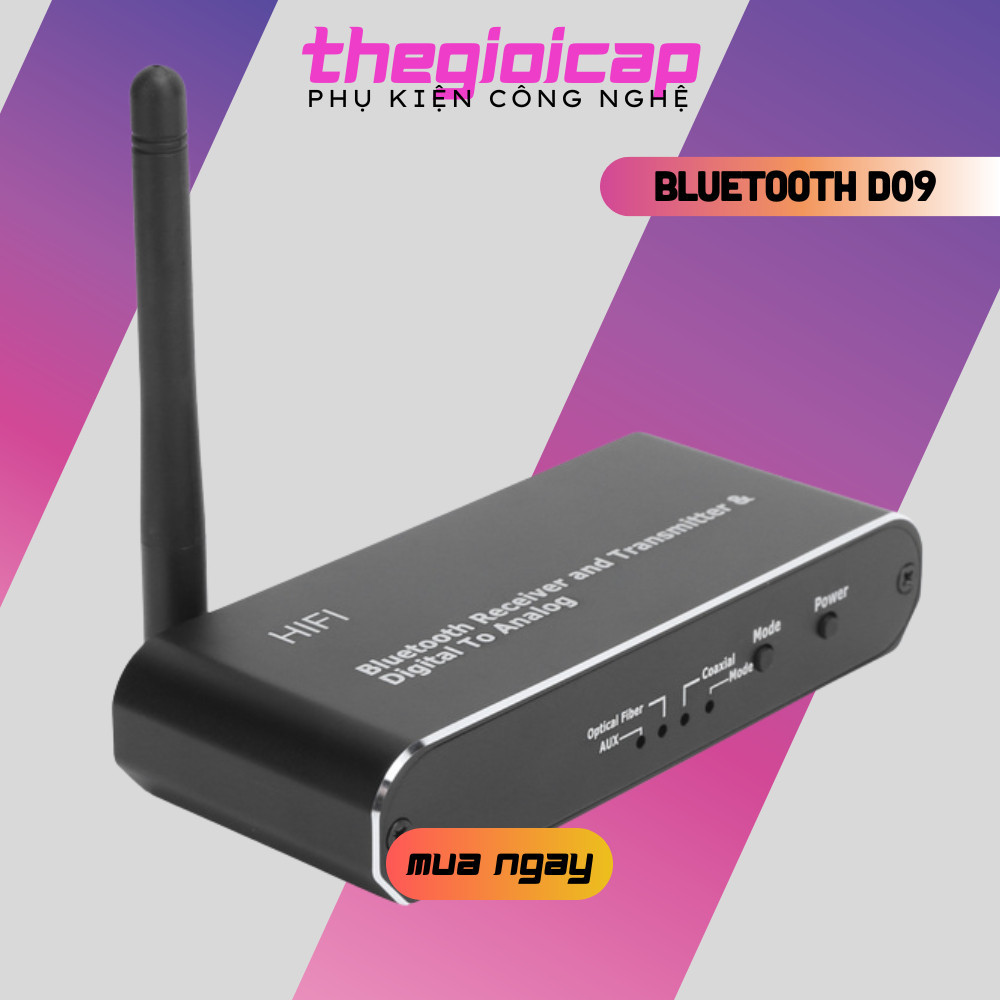 Bộ Thu Phát Bluetooth 5.0 Giải Mã Bluetooth D09 (Hỗ Trợ Cổng Optical)