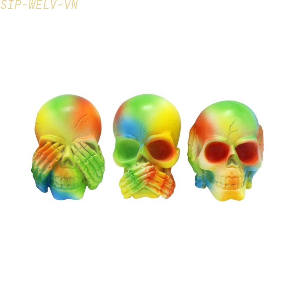 {WELV}Skull Car Vent Clip Eerie Charm Design Easy Installation Distinctive Skull Motif