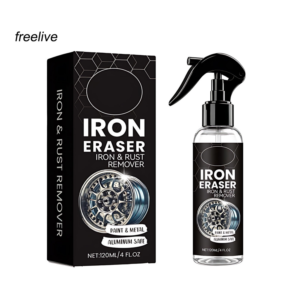 {freelive} Rust Remover Spray Brake Part Rust Remover Iron Remover Spray for Car Wheels Brake Calipe