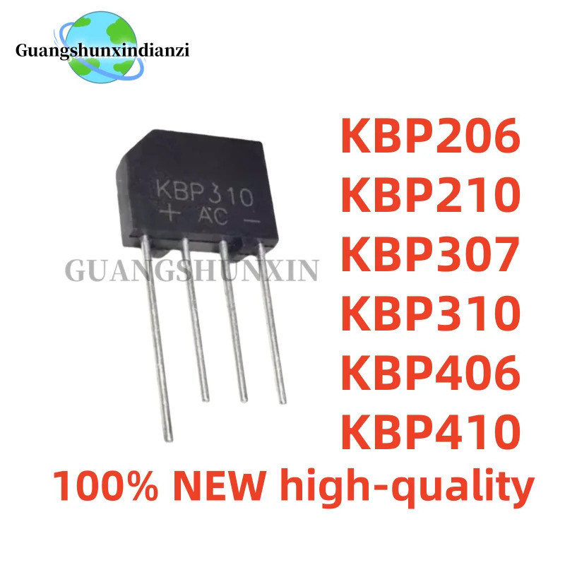 5 CHIẾC KBP310 KBP206 KBP210 KBP307 KBP406 KBP310 KBP410 chỉnh lưu cầu