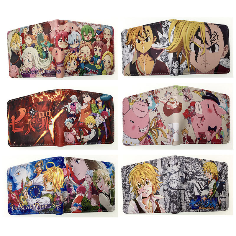 New Product~Anime Merchandise Seven Deadly Sins Short Wallet The Seven Deadly Sins Meliodas Men's an