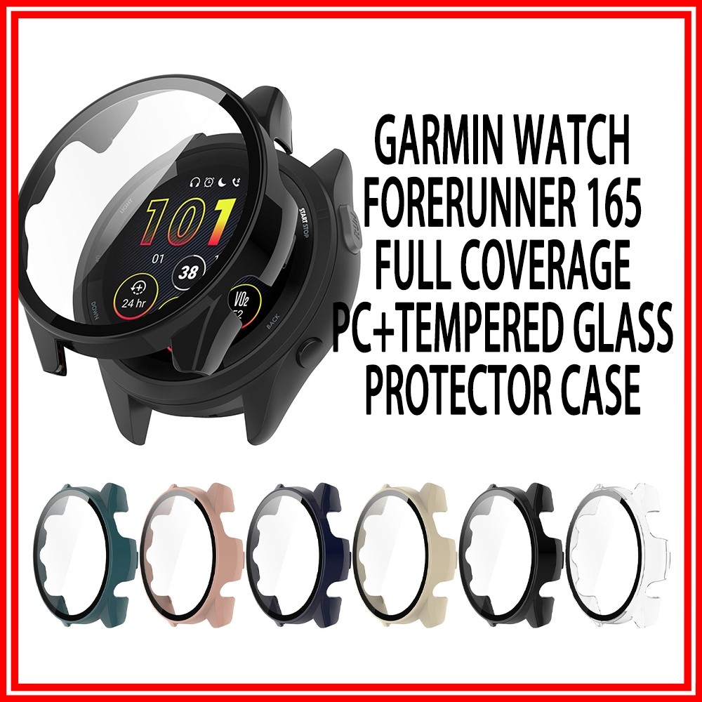 Ốp lưng Garmin Forerunner 165 Đồng hồ Garmin Forerunner165 Vỏ bảo vệ toàn diện Garmin FR165 Vỏ kính 
