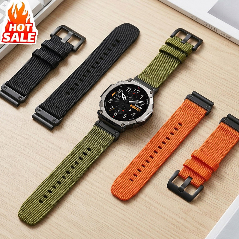 Quick Fit 26mm Dây đeo Nylon Tương thích cho Amazfit T-Rex Ultra 2 cho Garmin Fenix 8 Pro Fenix 8 51