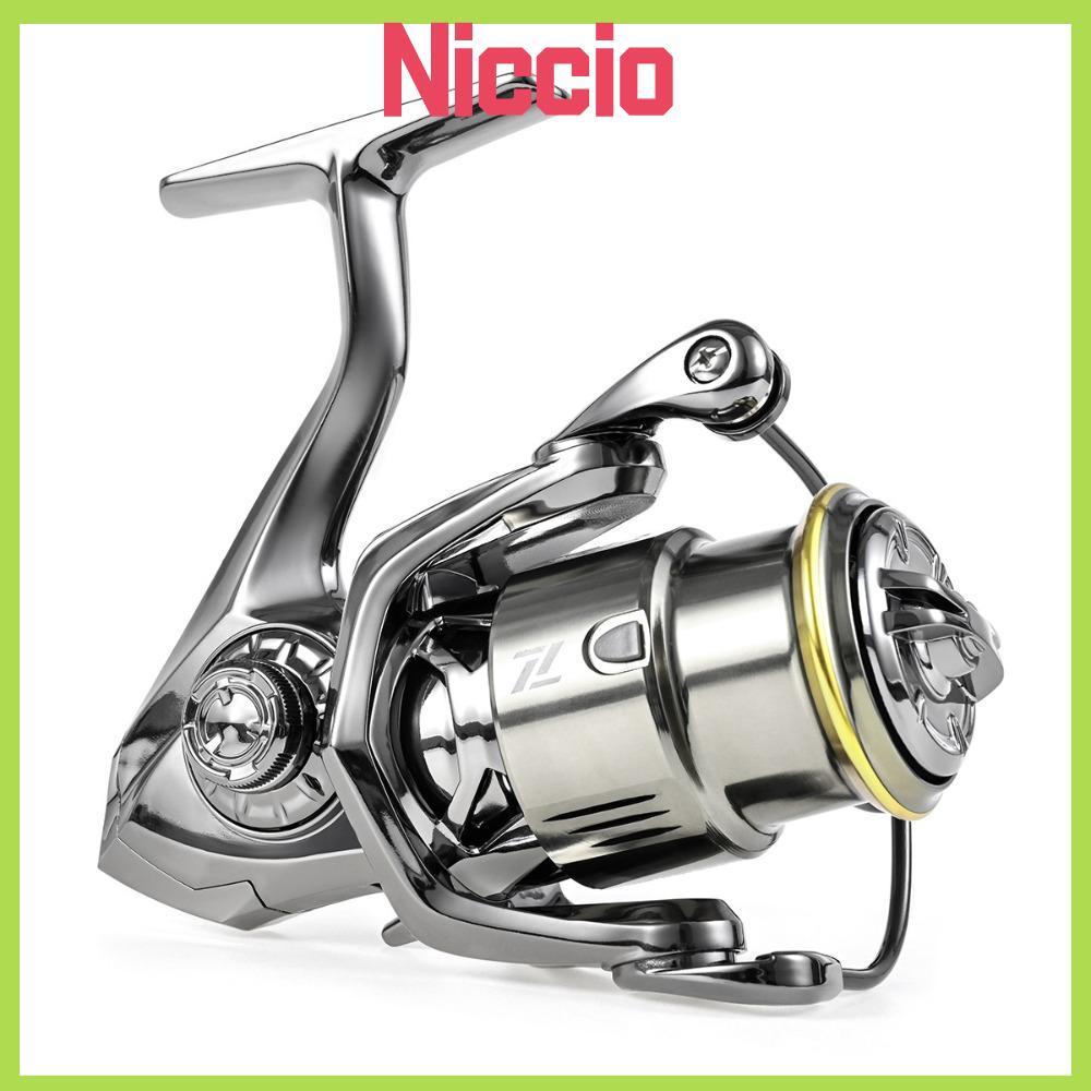Cuộn quay NICIO, Tỷ lệ bánh răng 5.2: 1 Máy câu cá vòng bi 7 + 1, Tay trái phải bền bỉ 18LBS Kéo tối