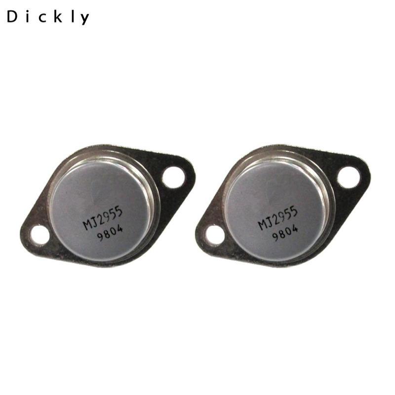 2 chiếc 2N2955 PNP Transistor Power Triode 100V 15A Chất bán dẫn riêng biệt Màu xám
