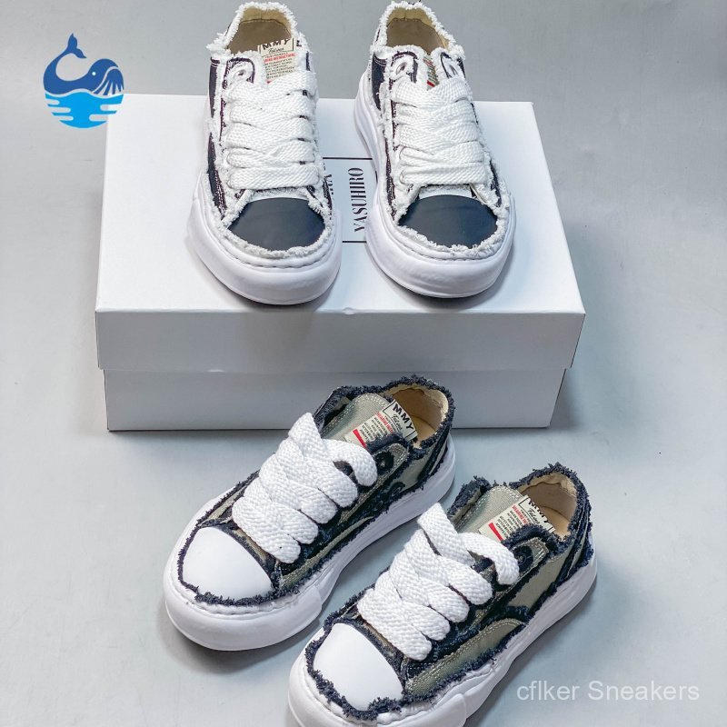 Giày MMY Mihara Yasuhiro Hank retro casual sneaker patchwork canvas versatile chính hãng