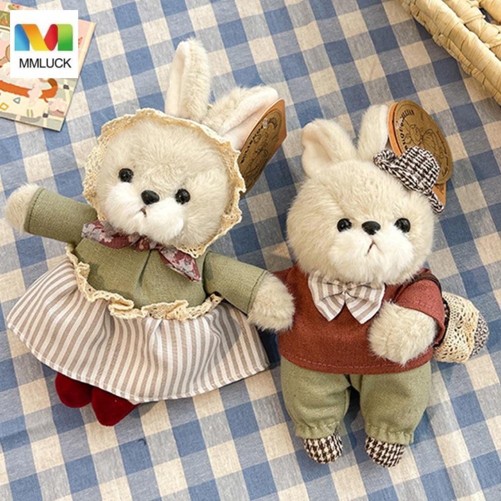 MMLUCK Thỏ Sang Trọng Móc Khóa, Dễ Thương Thỏ Lông Tơ Gia Đình Thỏ Móc Khóa, Búp Bê Thỏ Nhỏ Sang Trọ