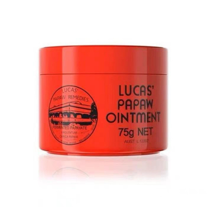 Úc Lucas Natural 75g Son Dưỡng Môi Nam Nữ Dưỡng Ẩm Dưỡng Ẩm Cho Bé Mặt nạ Son Dưỡng Môi Một Có Thể Đ
