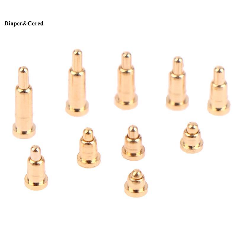 DIAPER & CORED 10 Cái SMT Pogo Pin Kết Nối Pin Lò Xo Tải Thử Nghiệm 2-7MM PCB Pogopin YTH