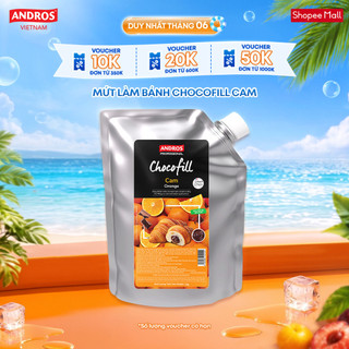 Mứt Sô Cô La Làm Bánh Vị Cam - ANDROS Chocofill - Nguyên liệu làm bánh - 1KG