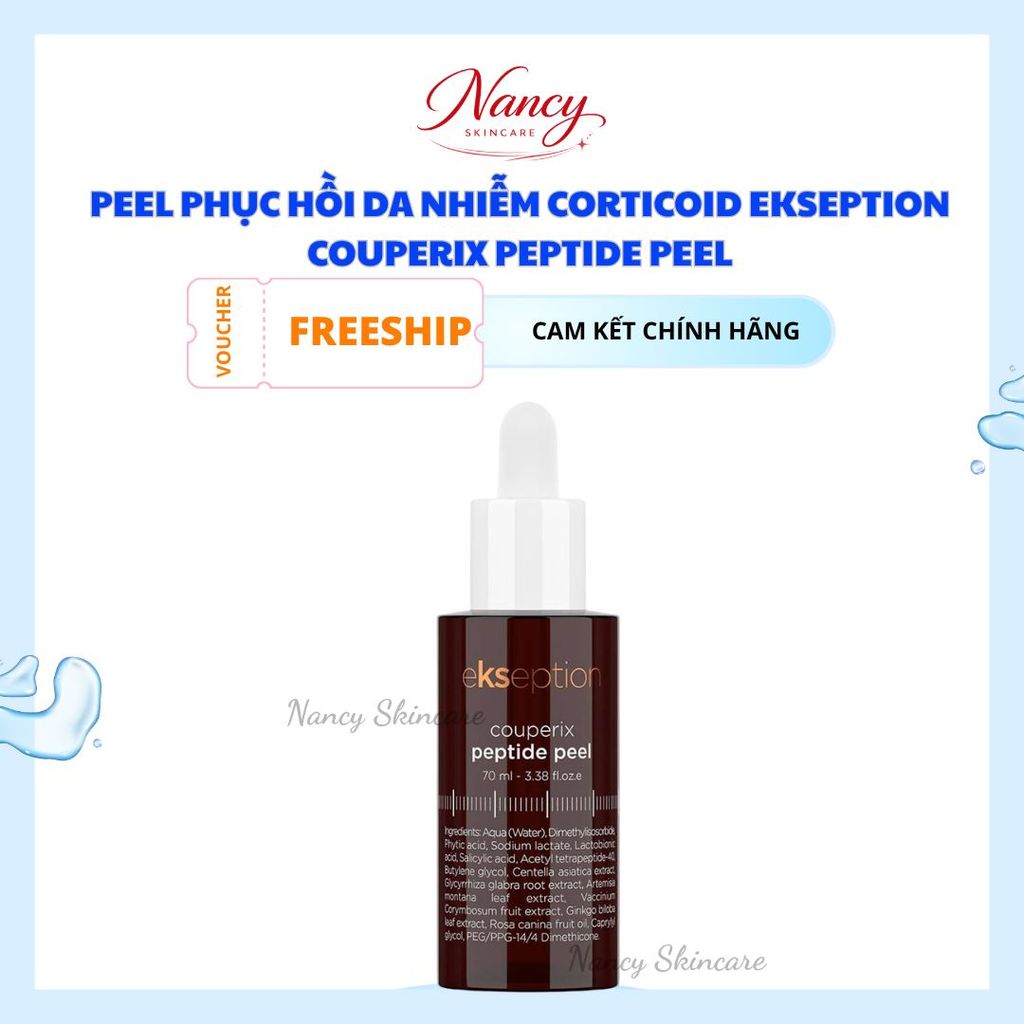 [ Công ty] Peel phục hồi da nhiễm corticoid Ekseption Couperix Peptide Peel 70ml