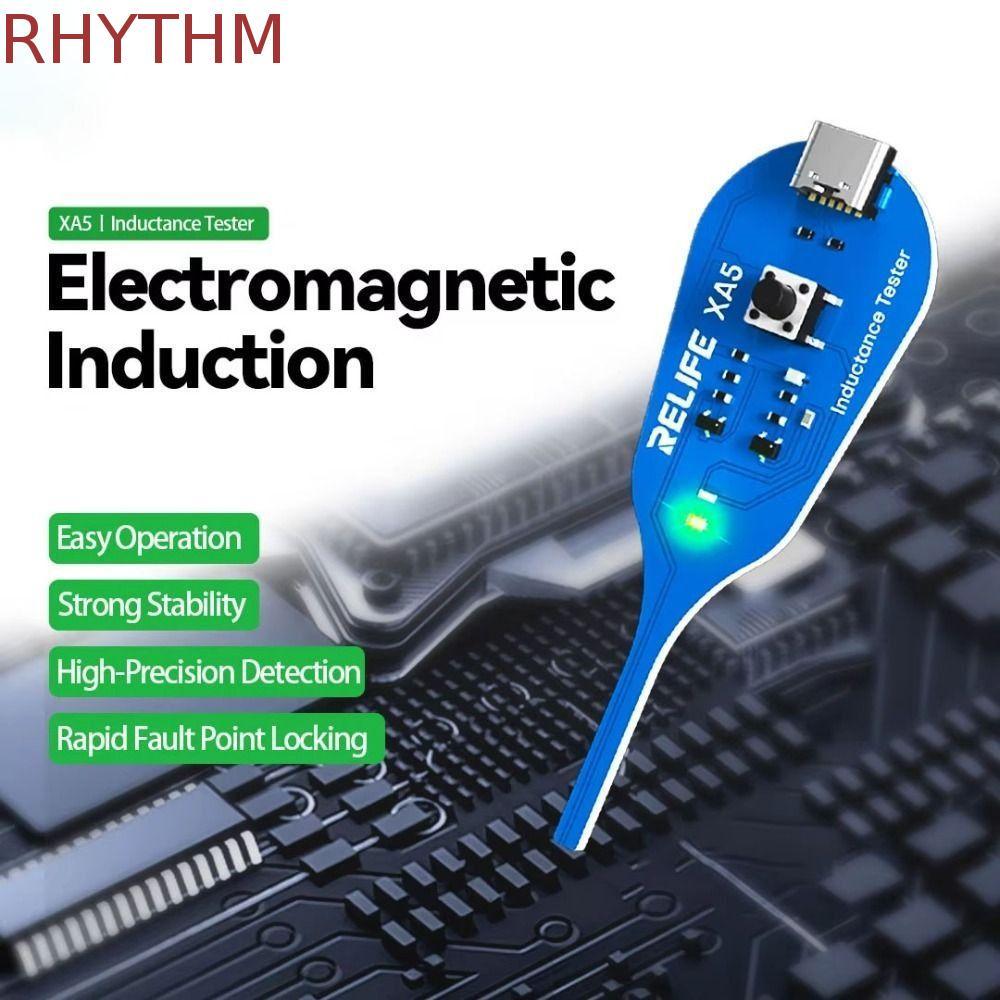 Máy dò cảm ứng RHYTHM, Dụng cụ cầm tay Máy kiểm tra cuộn dây bo mạch chủ có độ chính xác cao, Điều tra nhanh cảm ứng điện từ Công cụ sửa chữa bảng PC chuyên nghiệp Sửa chữa điện thoại di động