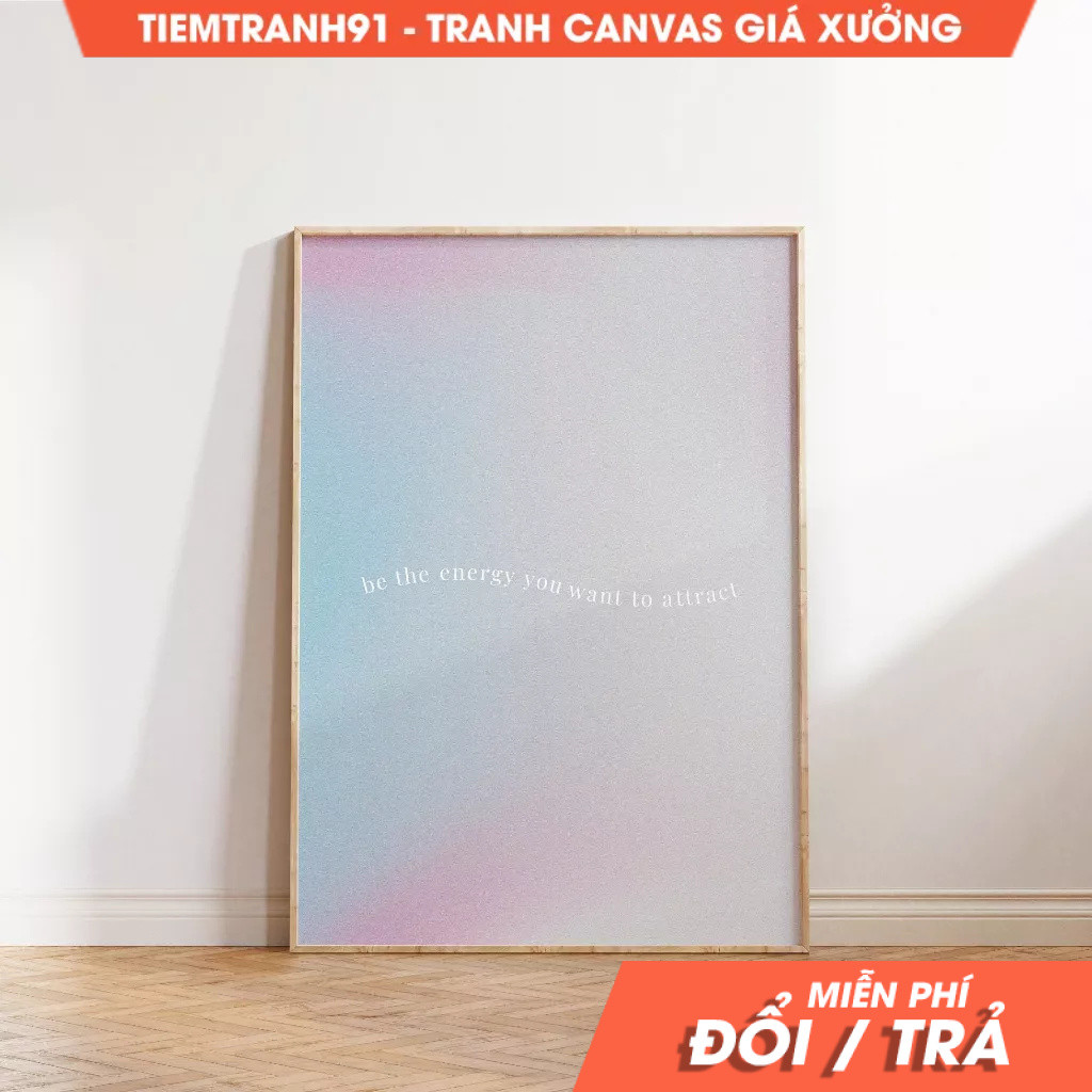 Tranh treo tường, Aura Poster, Spiritual Wall Art, Gradient, Angel Numbers, Affirmation Wall Art. (1