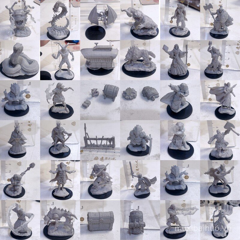 Số lượng lớn Wizards Wizards Wizards Dungeons và Dragons Samurai War Chess Monster Chess Piece Model