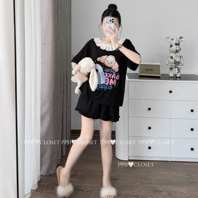 Set Bộ Thun Cotton In Hình Ngực HT • Melanie Boutique