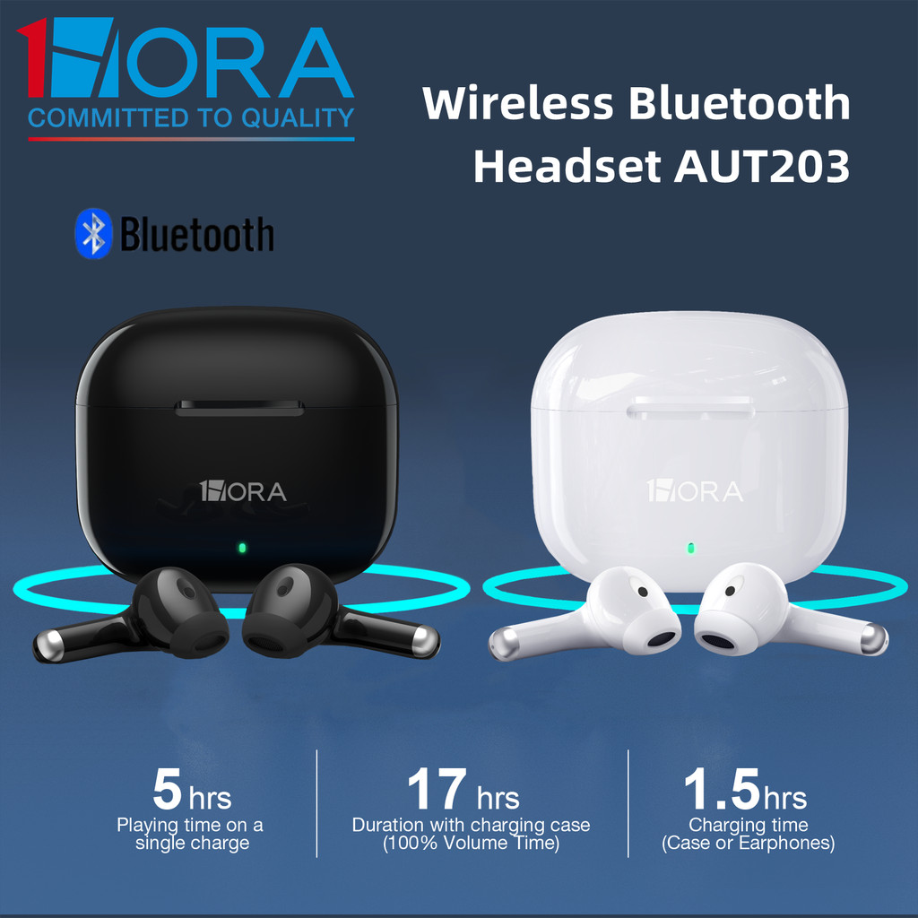 Tai nghe không dây 1HORA AUT203 Bluetooth 5.3 Tai nghe tiêu thụ điện năng thấp Type-C Tương thích vớ