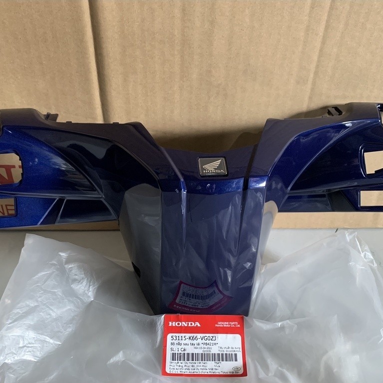 Nắp ốp sau tay lái | gáy Air Blade 125 (2015-2019) màu Xanh *PB421M* (53115-K66-VG0ZJ) - HP