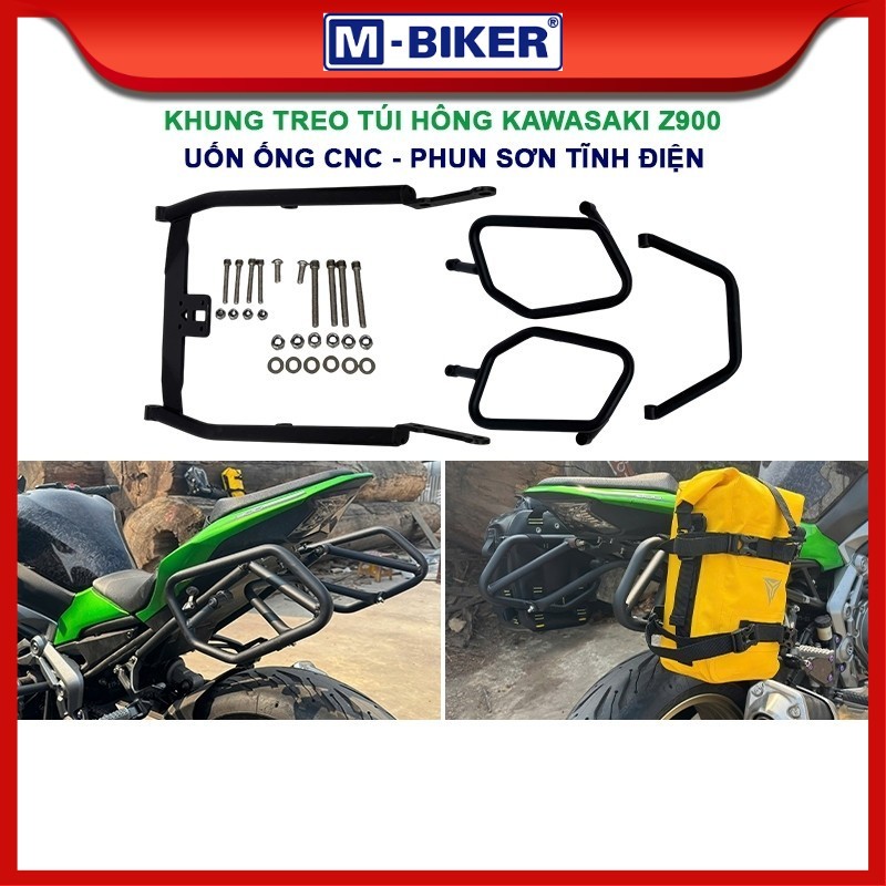 Khung treo túi hông Kawasaki Z900, Khung treo túi Z900, Giá đỡ túi 2 bên dành cho Kawasaki Z900