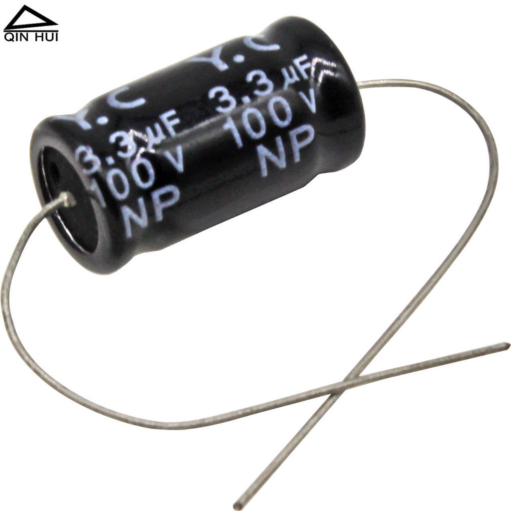 3.3 uF 100V Tweeter 3.3 UF Tụ Điện Cực Tần Số Crossover Ngang Điện Phân Tụ Trục 6 * 17mm