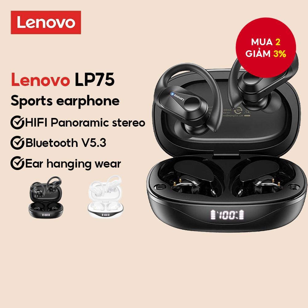 Tai nghe Bluetooth Lenovo LP75 Tai nghe nhét tai TWS chất lượng cao Hifi Stereo IPX5 Chống ồn chống 