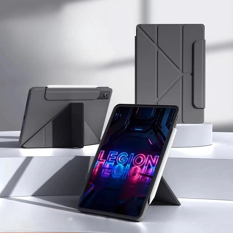 Có Thể Gập Lại Hỗ Trợ Nhiều Góc Silicon Dành Cho Lenovo LEGION Y700 5th 4th 3rd Gen 8.8 inch Case Fu