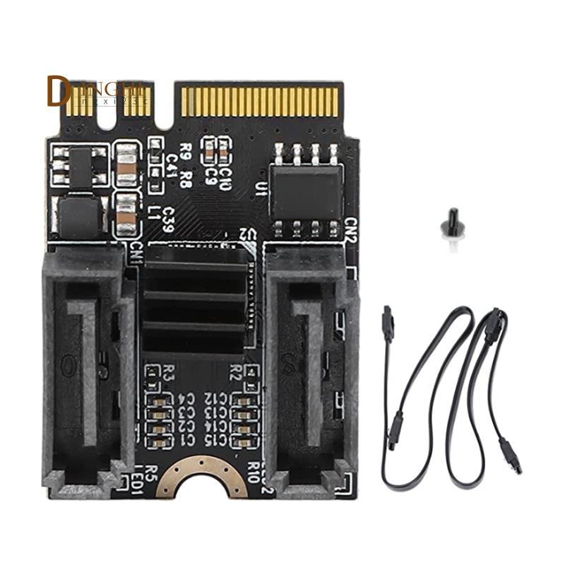 Thẻ mở rộng M2 sang SATA3.0 KEY A + E WIFI M.2 sang SATA Thẻ chuyển đổi đĩa cứng không cần cài đặt t