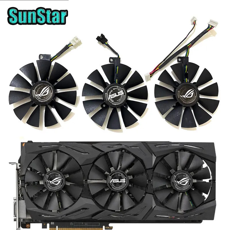 ‘ Quạt làm mát GPU 87MM FDC10U12S9-C FDC10H12S9-C GTX1080 mới cho ASUS ROG Strix GTX 1060 1070 1080T