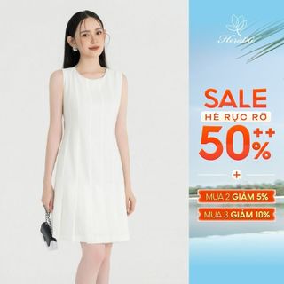 Đầm nữ HeraDG thiết kế đầm đuôi cá thân xếp ly sang trọng thanh lịch chất tuytsi cao cấp SDPBC2169