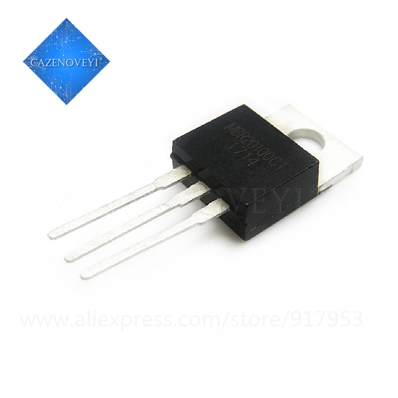 10 Mảnh MBR20100CT MBR20100CTP MBR20100 20100 TO-220 20A 100V Schottky Chỉnh Lưu Diode