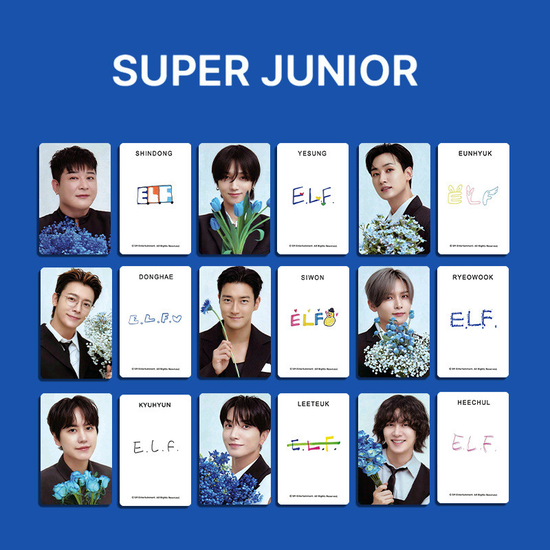 Bộ thẻ thành viên Super Junior Fan Club Bộ Photocard Donghae & Eunhyuk Thẻ giao dịch POB ngẫu nhiên 