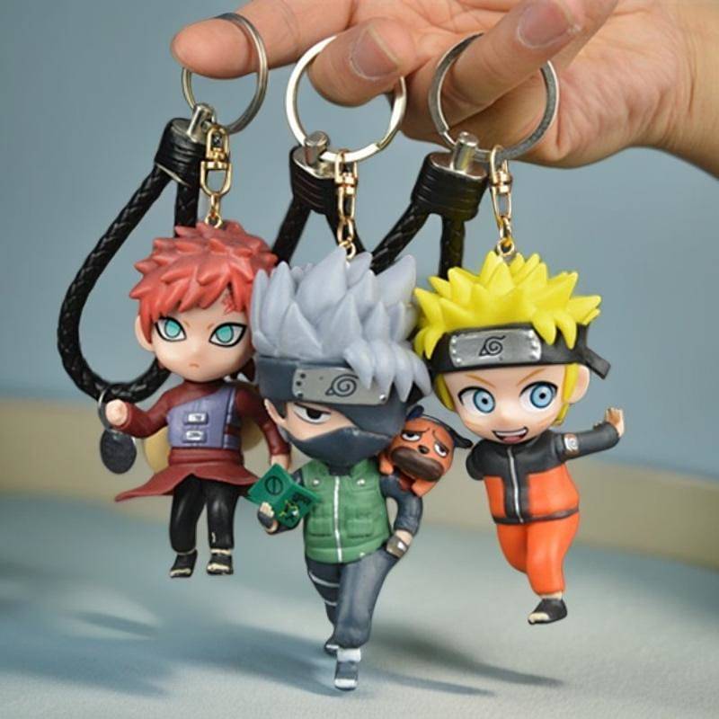 Naruto Garage Kits Model Furnishing Articles Keychain Bag Accessory Ornament Cartoon Naruto Uchiha D