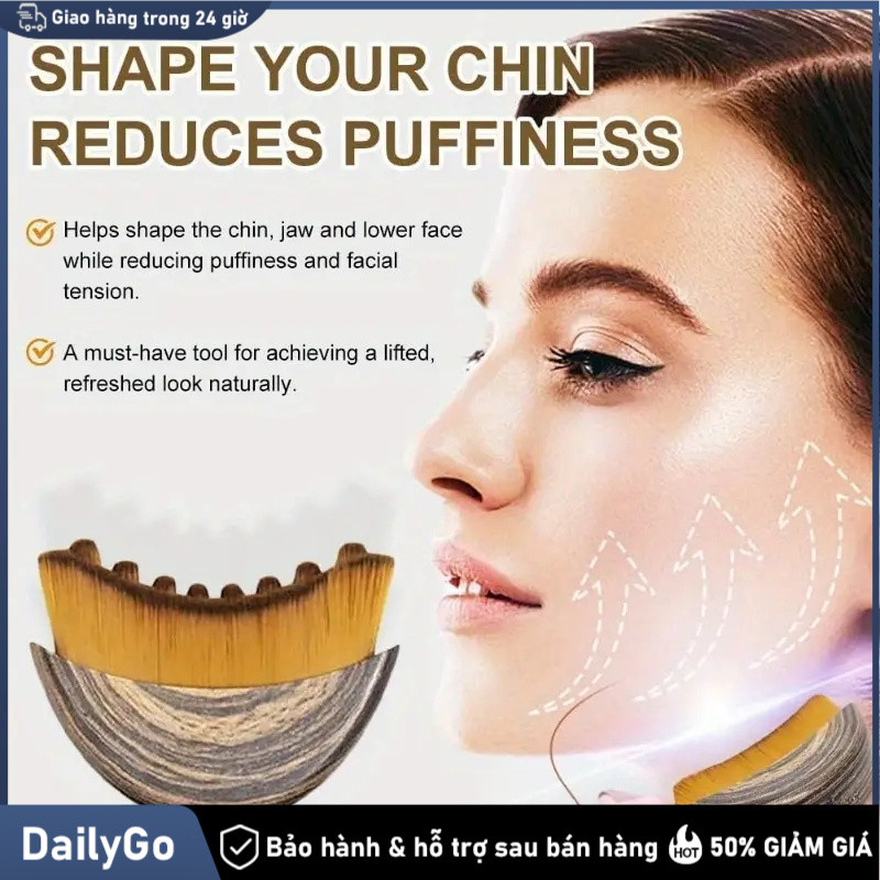 Bàn chải massage mặt lymphatic contour có hộp đựng bảo quản Massage mặt & cơ thể, Mềm mại