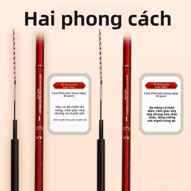 Cần câu Langjian Dingsheng, cần câu cá diếc đa năng, cần câu tay bằng carbon siêu nhẹ, siêu cứng dàn