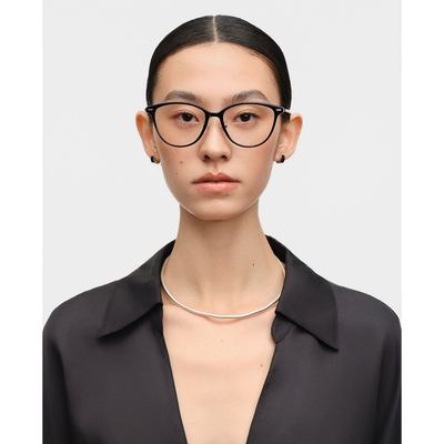MUJOSH - Gọng kính oval unisex thời trang_MJ11FN1025-BKC1
