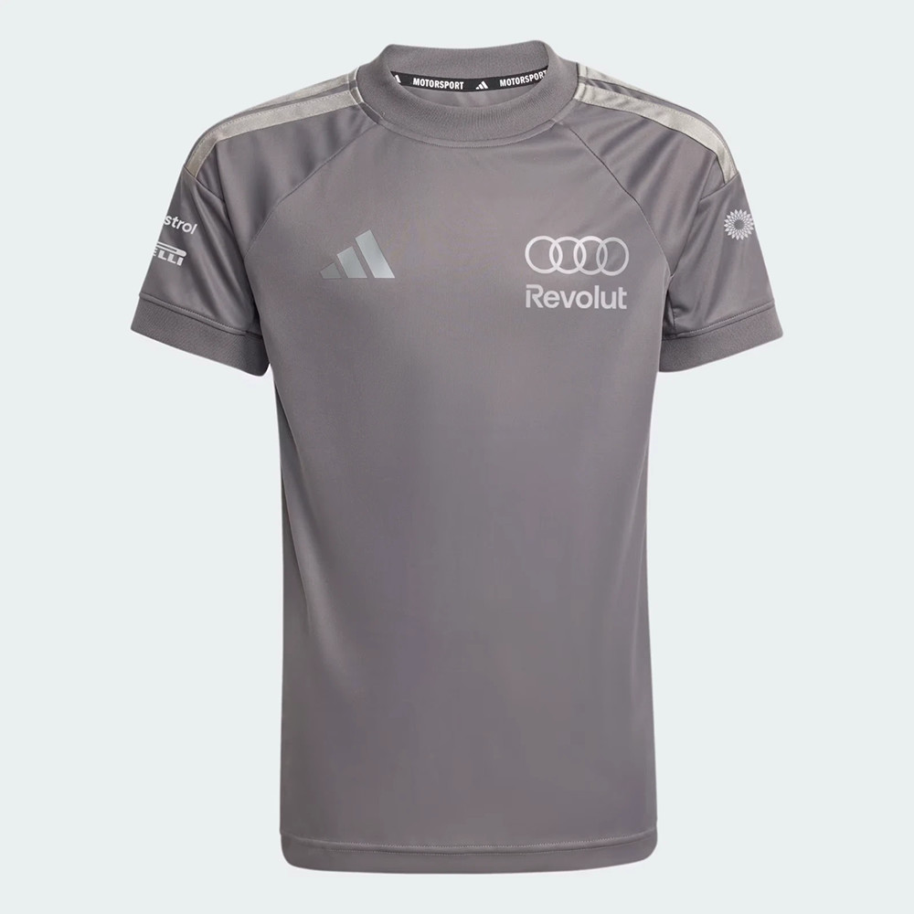 Audi F1 2026 Teamwear Drivers Áo thun Tee Jersey Xám Đen