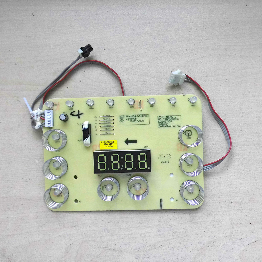 Thích hợp cho bảng mạch nồi cơm điện JY-F-40N1S-D Bảng hiển thị nút Bảng đèn Kiểm tra bảng điều khiể