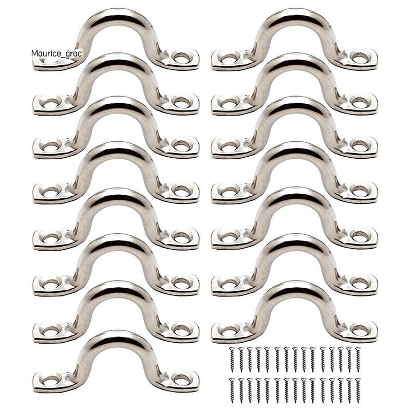15 Chiếc Thép Không Gỉ Peck Tấm Mắt Móc Trần Kayak Tấm Mắt Kayak Miếng Lót Kayak Cho Kayak Ca nô, Ka