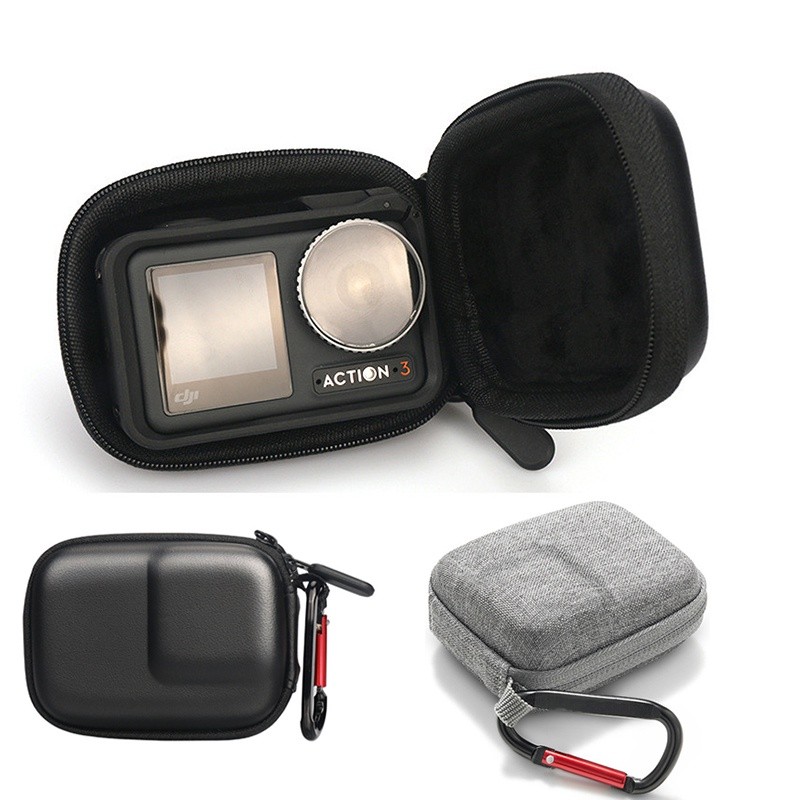 Hộp đựng chống nước Túi bảo vệ Mini cho máy ảnh Dji Osmo Action 3 Hộp lưu trữ PU cho phụ kiện Dji Os