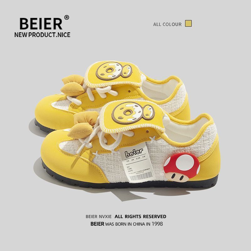 BEIER Giày Vàng Lật Đức Giày Tập Luyện Niche Thiết Kế Đế Giày Thể Thao Dòng Chảy Giày Nữ h530