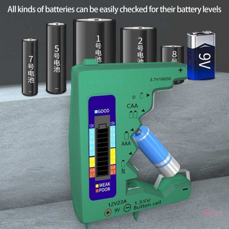 KS Màn Hình LCD Nút Hiển Thị Cell Checker Màn Hình Máy Kiểm Tra Kiểm Tra Checker Nhỏ Volts Checker