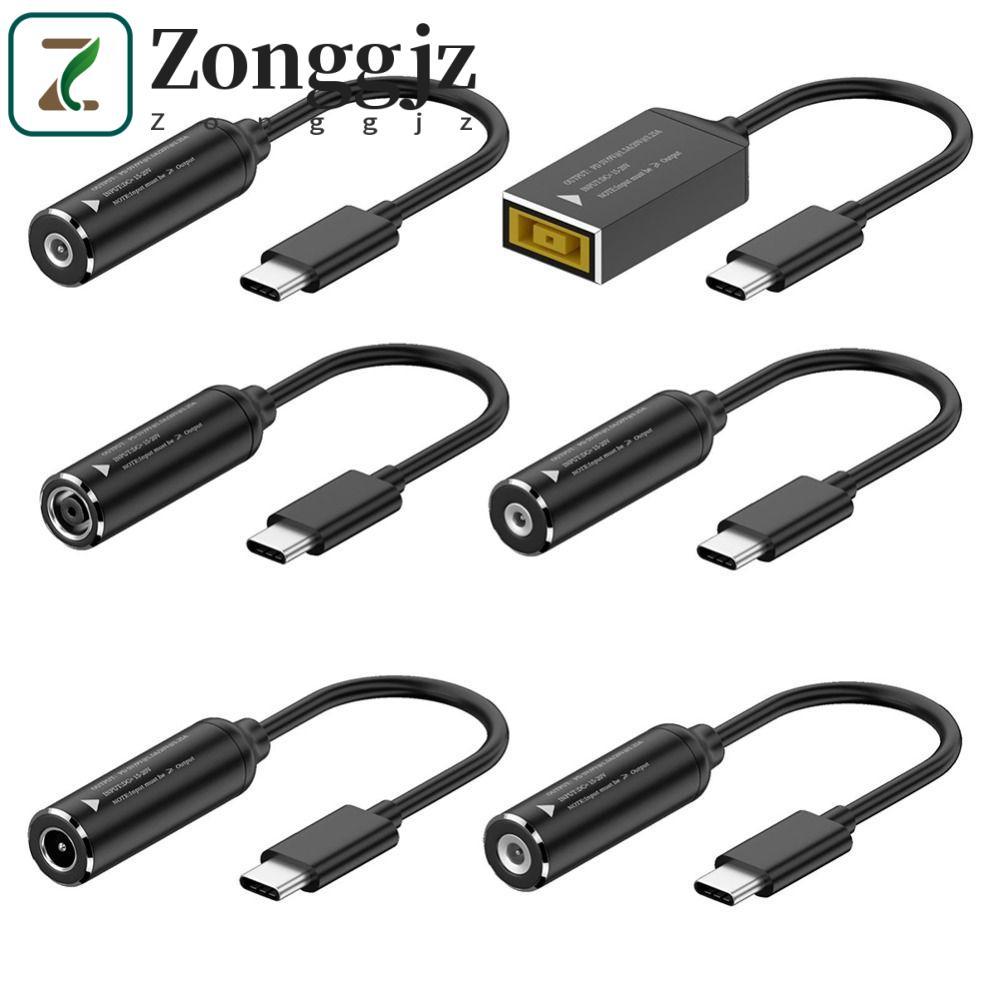 Cáp sạc ZONGGJZ DC sang Type-C, Cáp sạc đầu vào DC PD 65W Type-C sang DC Jack, Thiết kế mỏng Đầu ra 