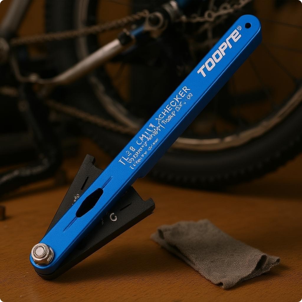 Xe Đạp Dây Xích Đeo Checker Pivoted Base Chain Wear Checker Blue Metal Body Hợp Kim Nhôm