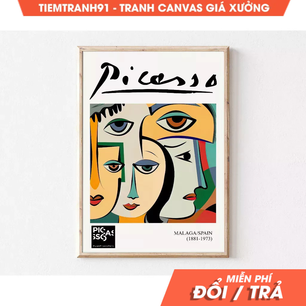Tranh treo tường, Picasso, Large Art, Eclectic Wall Art, Maximalist Decor, Funky Home Decor, Apartme