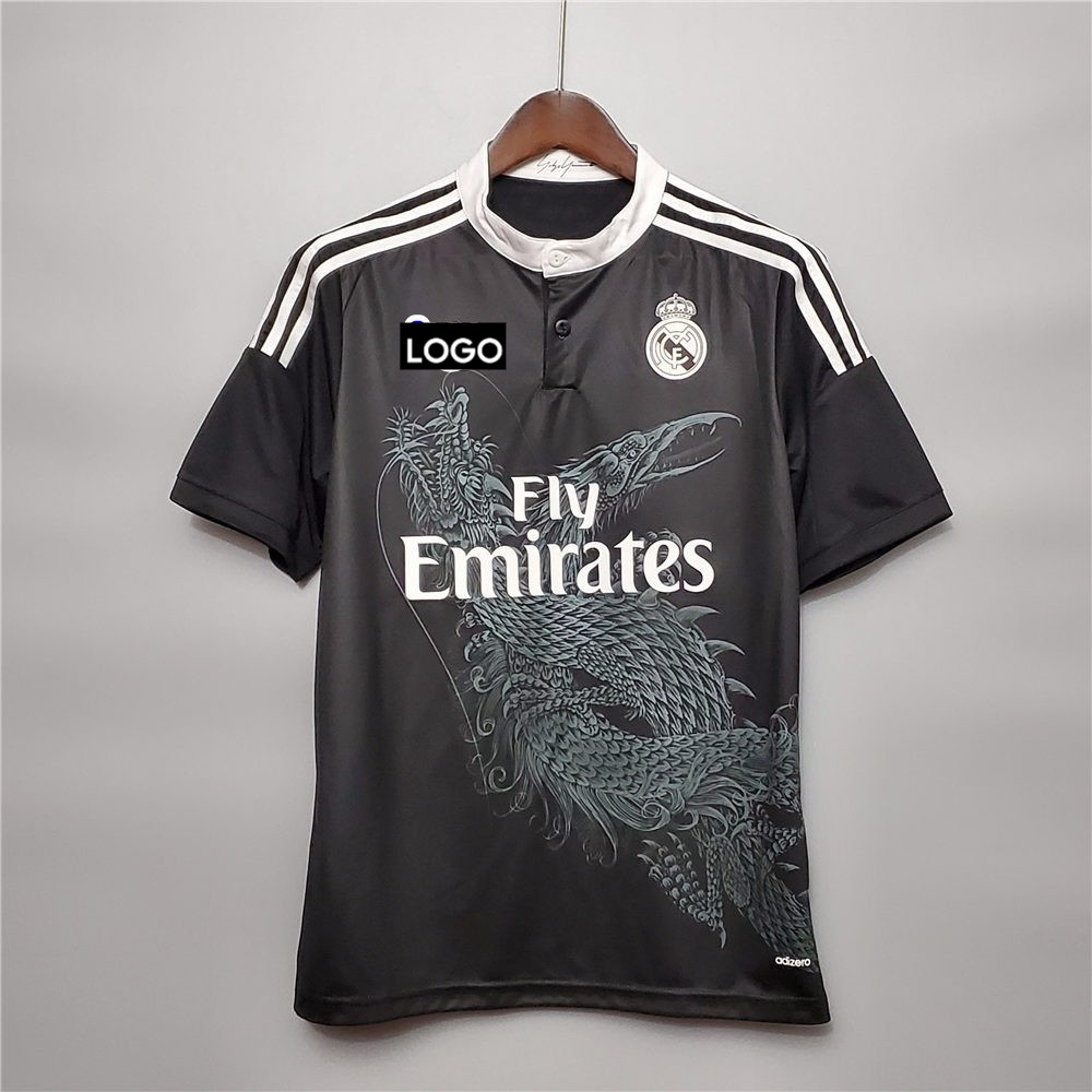 2014 / 2015 Real Madrid thứ ba Áo sân khách Retro Jersey Bóng đá 14 / 15 Áo đấu Real Madrid BELE11 R