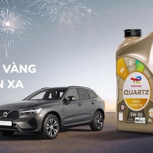 Dầu động cơ xe ô tô cao cấp TOTAL QUARTZ 9000 FUTURE FGC 5W30 can 4 lít