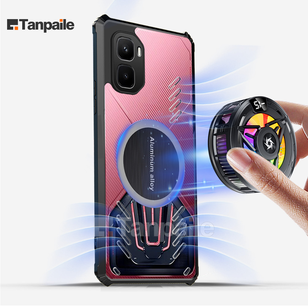 Tanpaile- Vỏ làm mát cho Infinix GT 50 Pro Vỏ bảo vệ chống sốc Vỏ điện thoại tản nhiệt Vỏ điện thoại