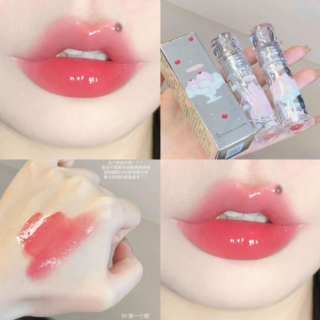 Mất Tiền Làm Sạch Flortte Flortte Son Môi 03 Gương Nước Bóng Son Bóng Son Bóng Trơn Màu Khỏa Thân So